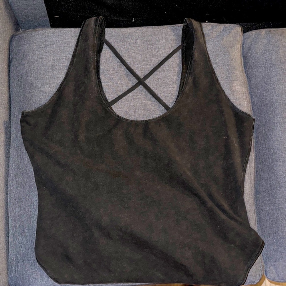 Dark grey marble body suit